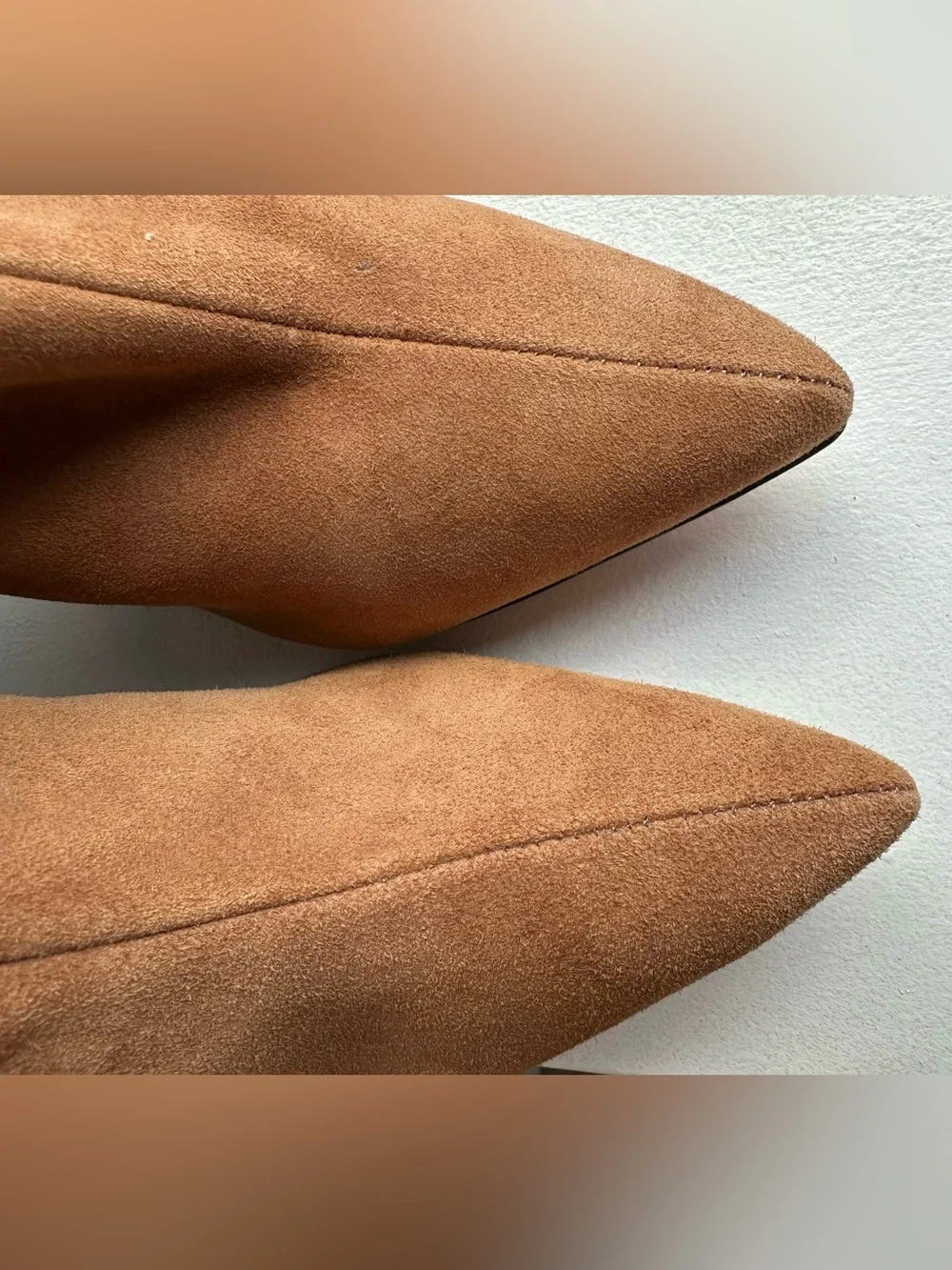 Schutz Anamarie Suede Over the Knee Boots in Wood (Camel)